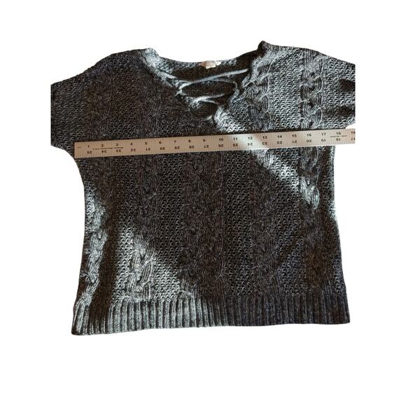 Aeropostale Gray Long Sleeve Knit Pull Over Sweater Women XS - Picture 3 of 7